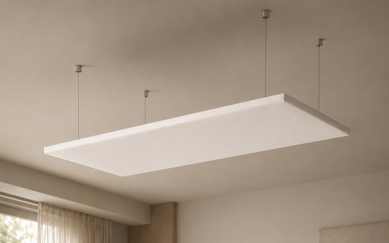 Akustiksegel — freihängend an der Decke